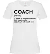 Жіноча футболка Coach noun Білий фото