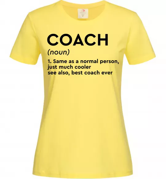 Жіноча футболка Coach noun Лимонний фото