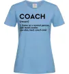 Жіноча футболка Coach noun Блакитний фото