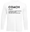 Лонгслив Coach noun Белый фото