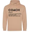Мужская толстовка (худи) Coach noun Песочный фото