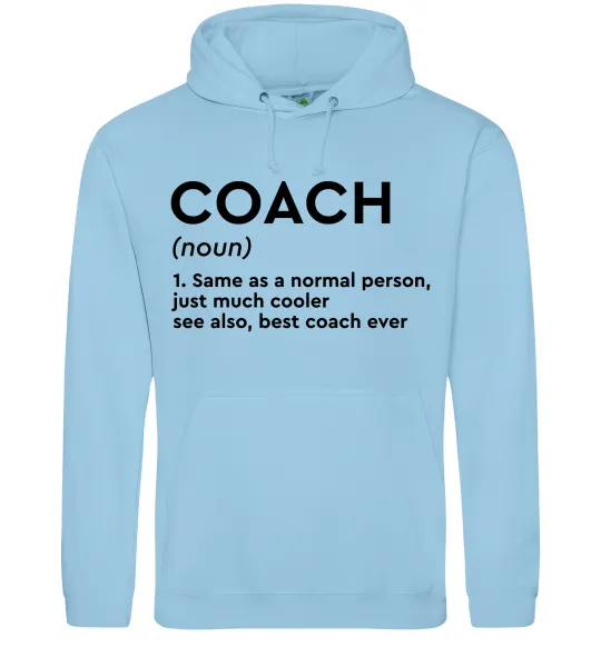 Женская толстовка (худи) Coach noun Голубой фото