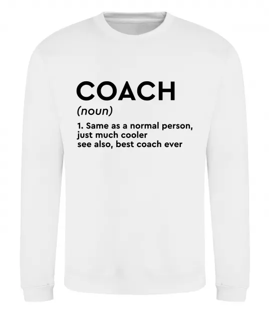 Свитшот Coach noun Белый фото