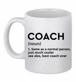 Чашка керамическая Тренер завжди правий Белый фото