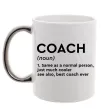 Чашка с цветной ручкой Coach noun Серебро фото