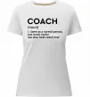 Жіноча преміум футболка Coach noun Білий фото