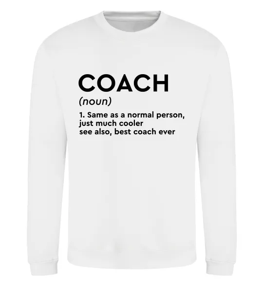 Світшот Coach noun Білий фото