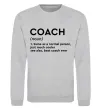 Світшот Coach noun Сірий меланж фото