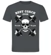 Чоловіча футболка Best coach ever skull Графіт фото