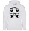 Жіноча толстовка (худі) Best coach ever skull Сірий меланж фото