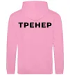 Жіноча толстовка (худі) Тренер напис на спині Рожевий фото