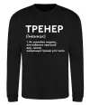 Свитшот Тренер іменник Черный фото