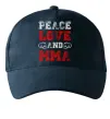 Кепка Peace love and MMA Темно-синий фото