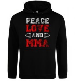 Чоловіча толстовка (худі) Peace love and MMA