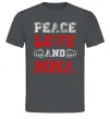 Мужская футболка Peace love and MMA Графит фото