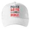 Кепка Peace love and MMA Белый фото