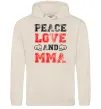 Жіноча толстовка (худі) Peace love and MMA Таш Жіноча толстовка (худі) Peace love and MMA Таш фото