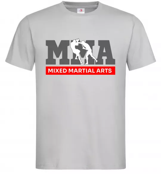Мужская футболка Mixed Martial Arts MMA Серый фото