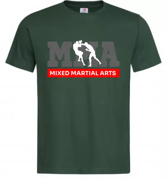 Мужская футболка Mixed Martial Arts MMA Темно-зеленый фото