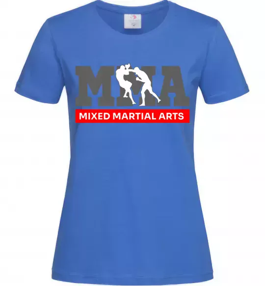 Жіноча футболка Mixed Martial Arts MMA Яскраво-синій фото