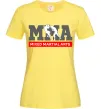 Жіноча футболка Mixed Martial Arts MMA Лимонний фото