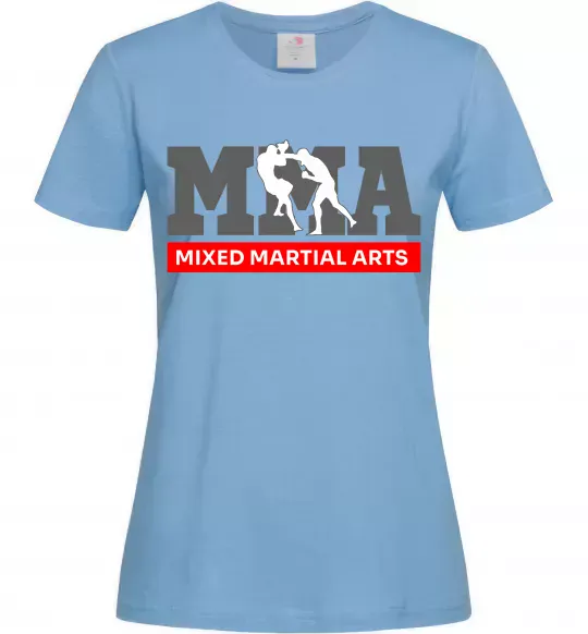 Жіноча футболка Mixed Martial Arts MMA Блакитний фото