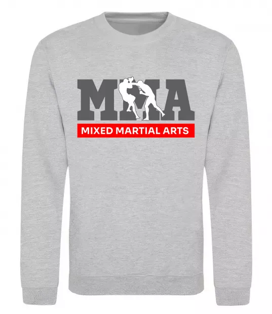 Свитшот Mixed Martial Arts MMA Серый меланж фото