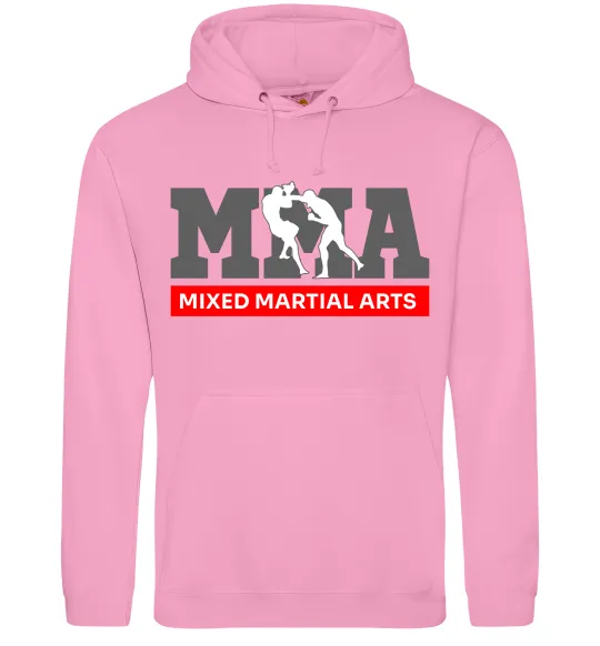 Мужская толстовка (худи) Mixed Martial Arts MMA Розовый фото