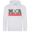 Мужская толстовка (худи) Mixed Martial Arts MMA Серый меланж фото