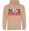Мужская толстовка (худи) Mixed Martial Arts MMA Песочный фото