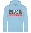 Мужская толстовка (худи) Mixed Martial Arts MMA Голубой фото