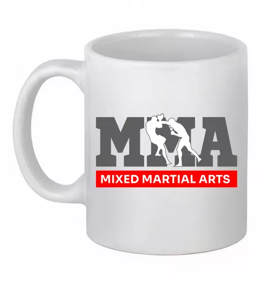 Чашка керамическая Mixed Martial Arts MMA Белый фото