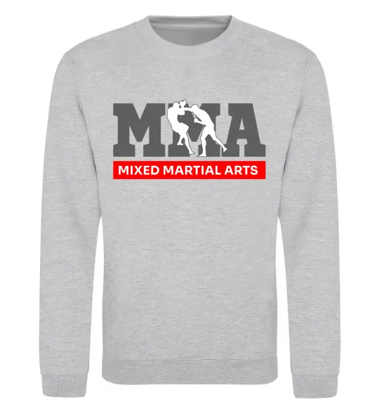 Свитшот Mixed Martial Arts MMA Серый меланж фото