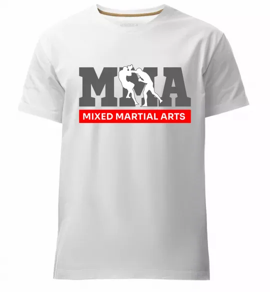 Мужская премиум футболка Mixed Martial Arts MMA Белый фото