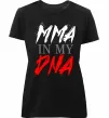 Жіноча преміум футболка MMA in my DNA Чорний фото