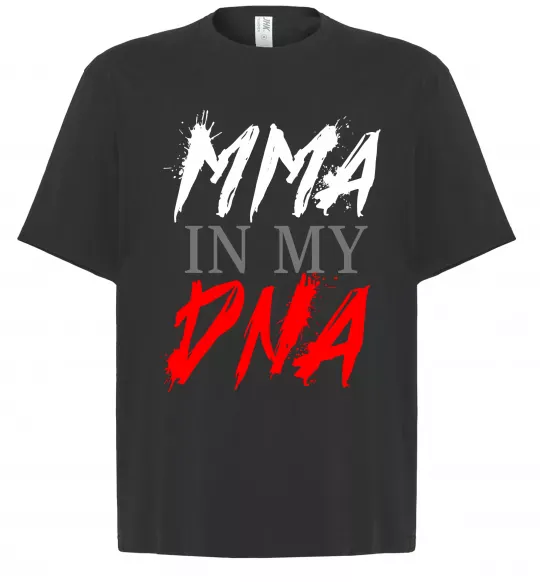 Футболка Оверсайз MMA in my DNA Черный фото