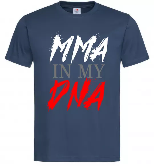 Мужская футболка MMA in my DNA Темно-синий фото