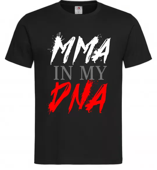 Мужская футболка MMA in my DNA Черный фото