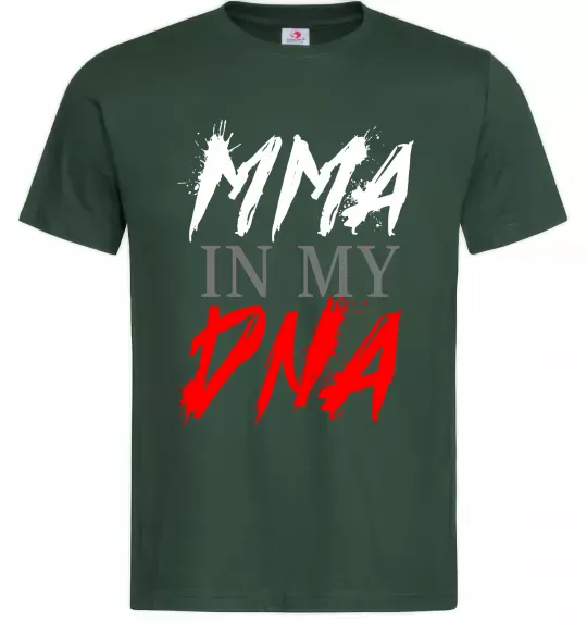 Мужская футболка MMA in my DNA Темно-зеленый фото