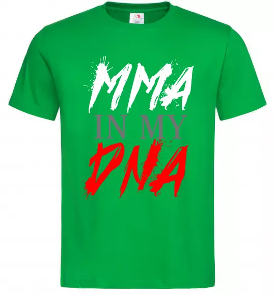 Мужская футболка MMA in my DNA Зеленый фото