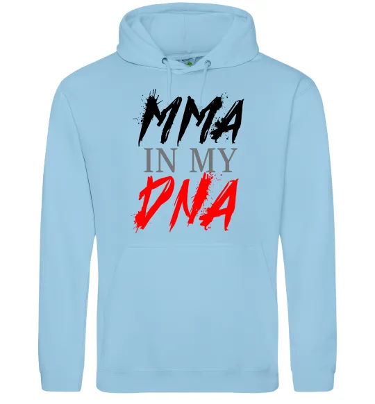 Чоловіча толстовка (худі) MMA in my DNA Блакитний фото