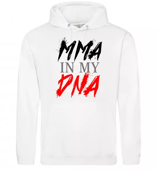 Женская толстовка (худи) MMA in my DNA Белый фото