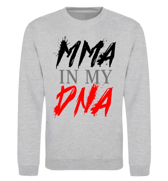 Світшот MMA in my DNA Сірий меланж фото