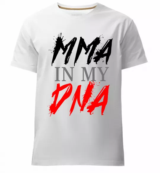 Мужская премиум футболка MMA in my DNA Белый фото
