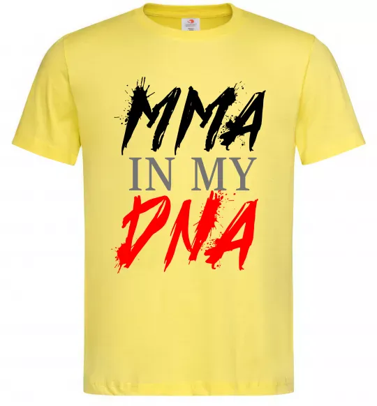 Мужская футболка MMA in my DNA Лимонный фото