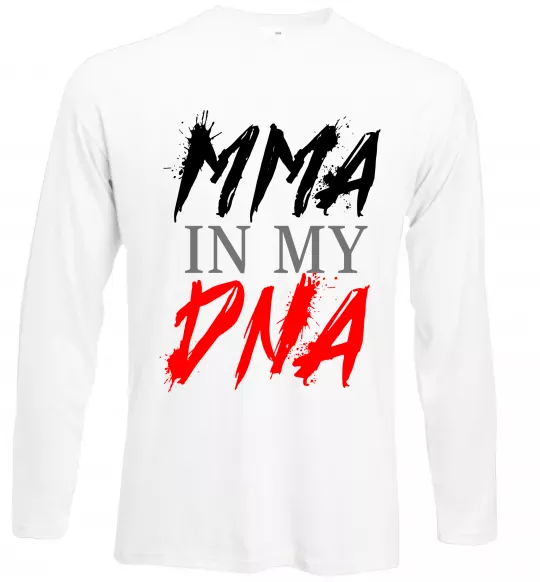 Лонгслив MMA in my DNA Белый фото