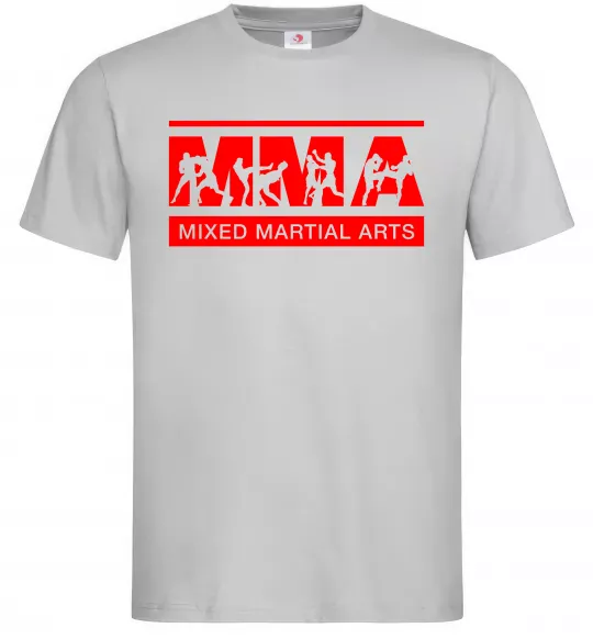 Мужская футболка MMA борці Серый фото