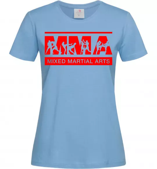Женская футболка MMA борці Голубой фото