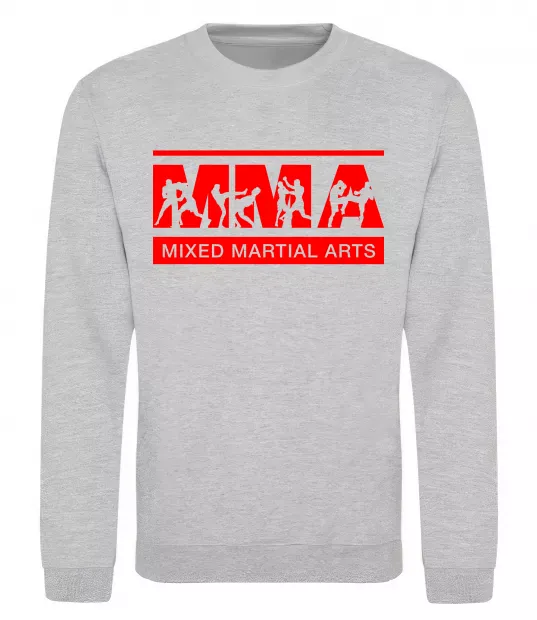 Свитшот MMA борці Серый меланж фото