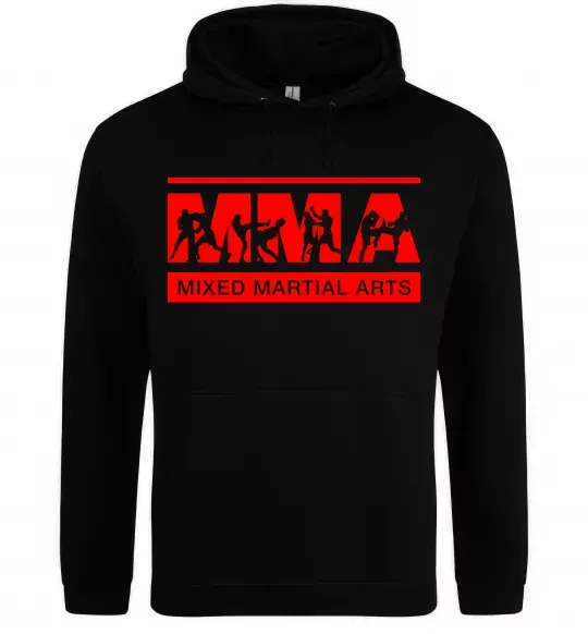 Мужская толстовка (худи) MMA борці Черный фото